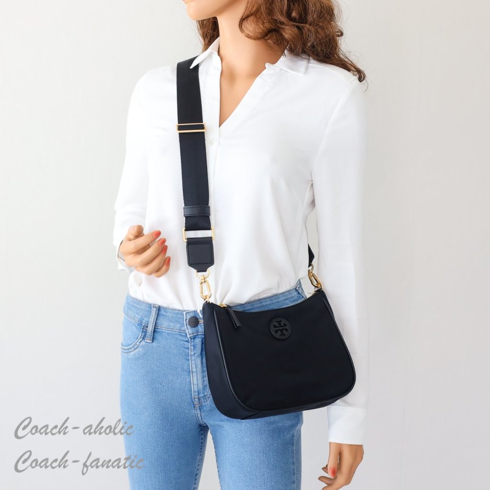 Tory Burch Black Crossbody with Gold-Tone Hardware